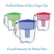 Pack of 4 replacement filters for Ecosoft pitcher filters