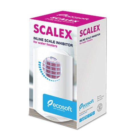 SCALEX inline scale inhibitor for water heaters