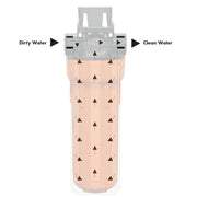 Ecosoft 10" hot water filter, 1/2" connect